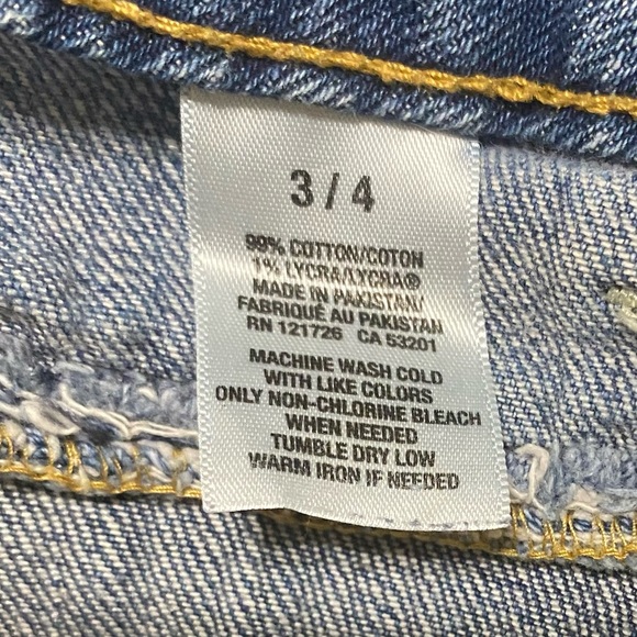 Aeropostale Denim Capris Sz 3/4 - Picture 4 of 8